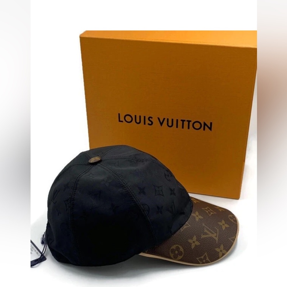 Authentic Louis Vuitton Cap Ou Pas Hat Monogram Black Size L Large LV NEW